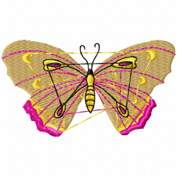 Butterfly Embroidery Design 1